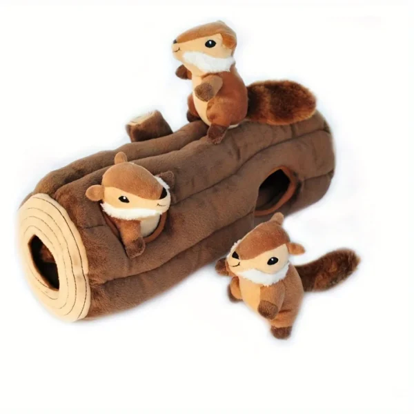 Plush Squirrel Dog Toy